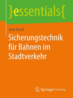 cover image of Sicherungstechnik für Bahnen im Stadtverkehr
